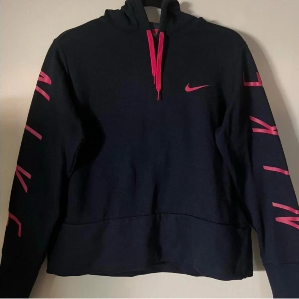 Nike Navy and Hot Pink Hoodie